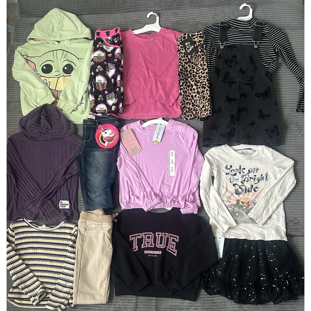 Huge Lot Girls Size 7/8  Clothes NEW &EC Dress Gymboree Sweatshirts Winter 7 8